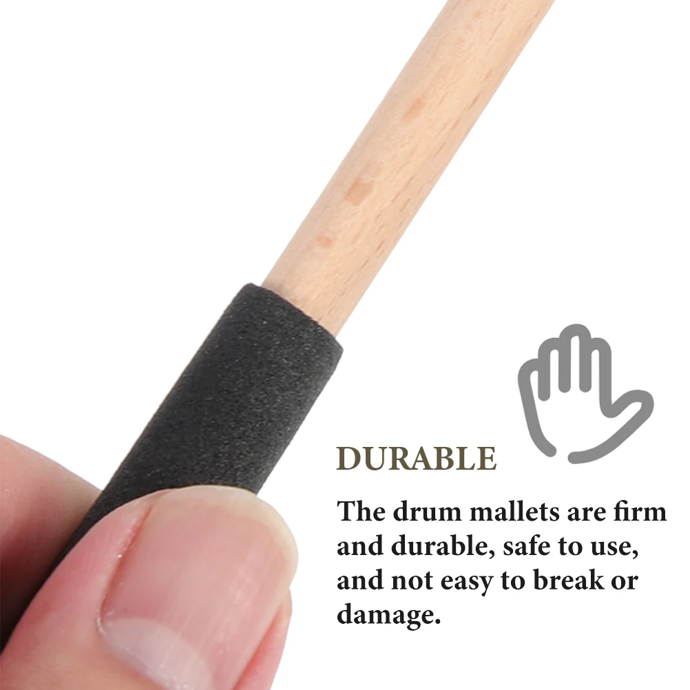 

2 Pairs Drum Mallet Percussion Marimba Mallets Stick Universal Drumstick Xylophone