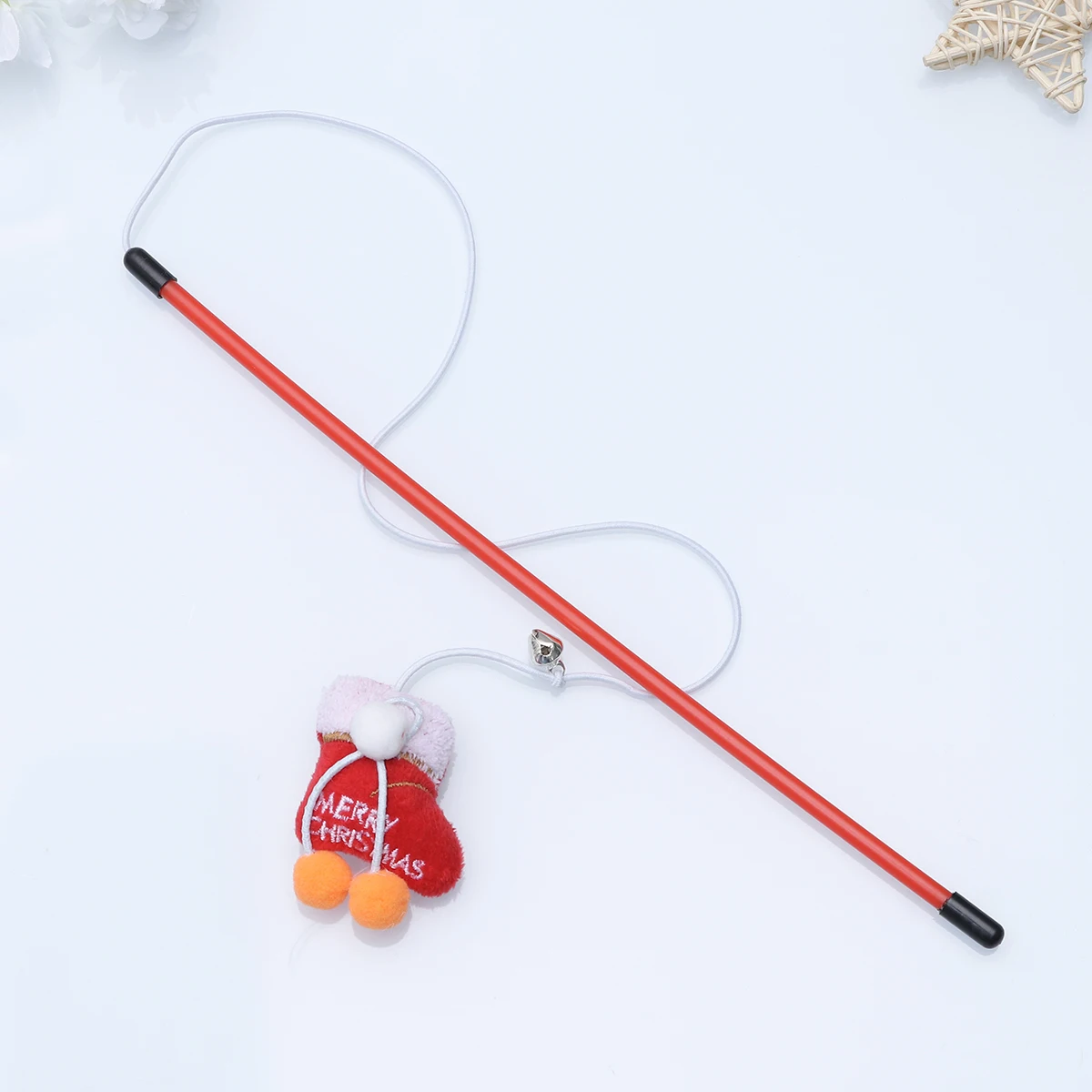 

3 pcs Stick Cat Teasing Stick Christmas Theme Indoor Cat Training Wand Toys Training Wand Funny Supplies for Cats