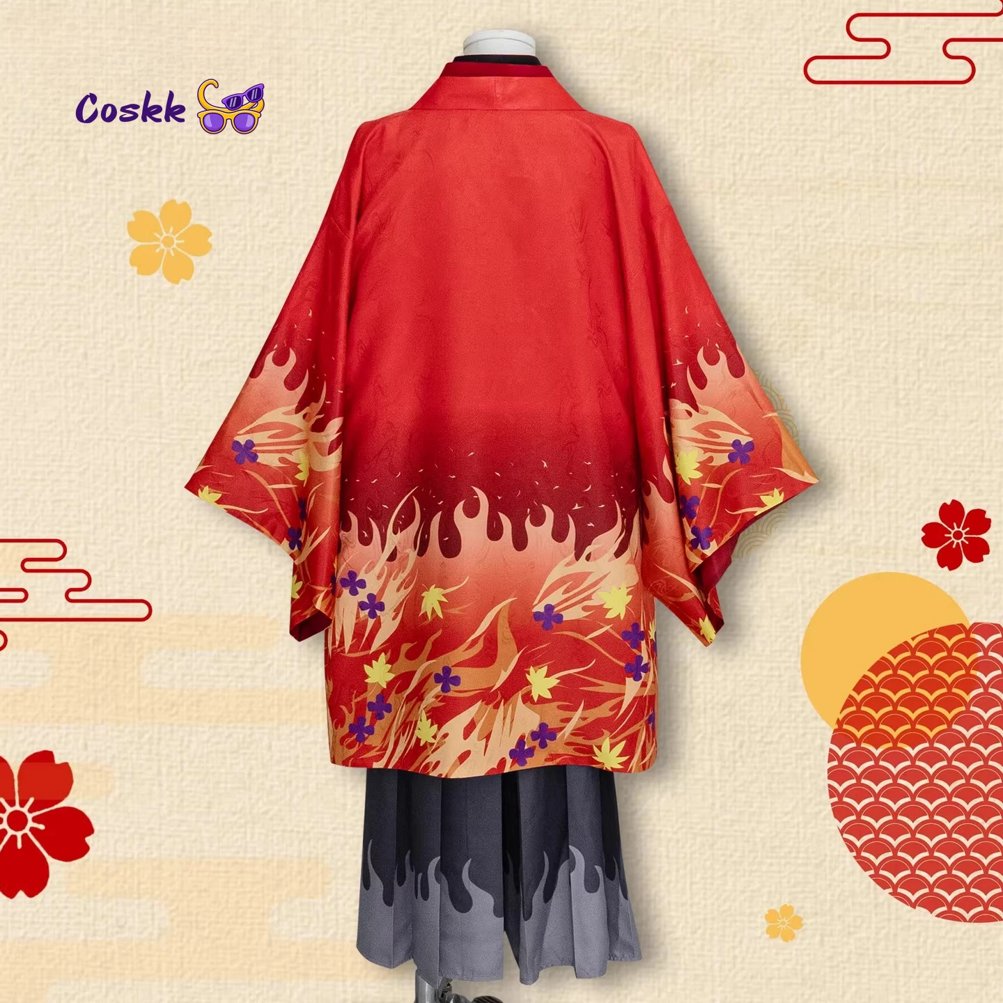 Demon Rengoku Kyoujurou Cospla - Anime Cosplay Kimono recensie en prijs