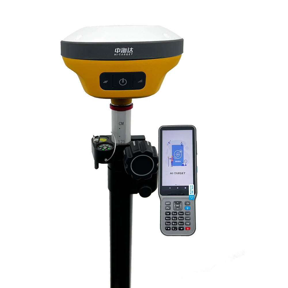 Hi-Target V200 IMU GNSS RTK GPS، التخطيط المرئي يمكن تحميل خرائط Google، ويمكن اختيار لغة رمز التسجيل الدائم