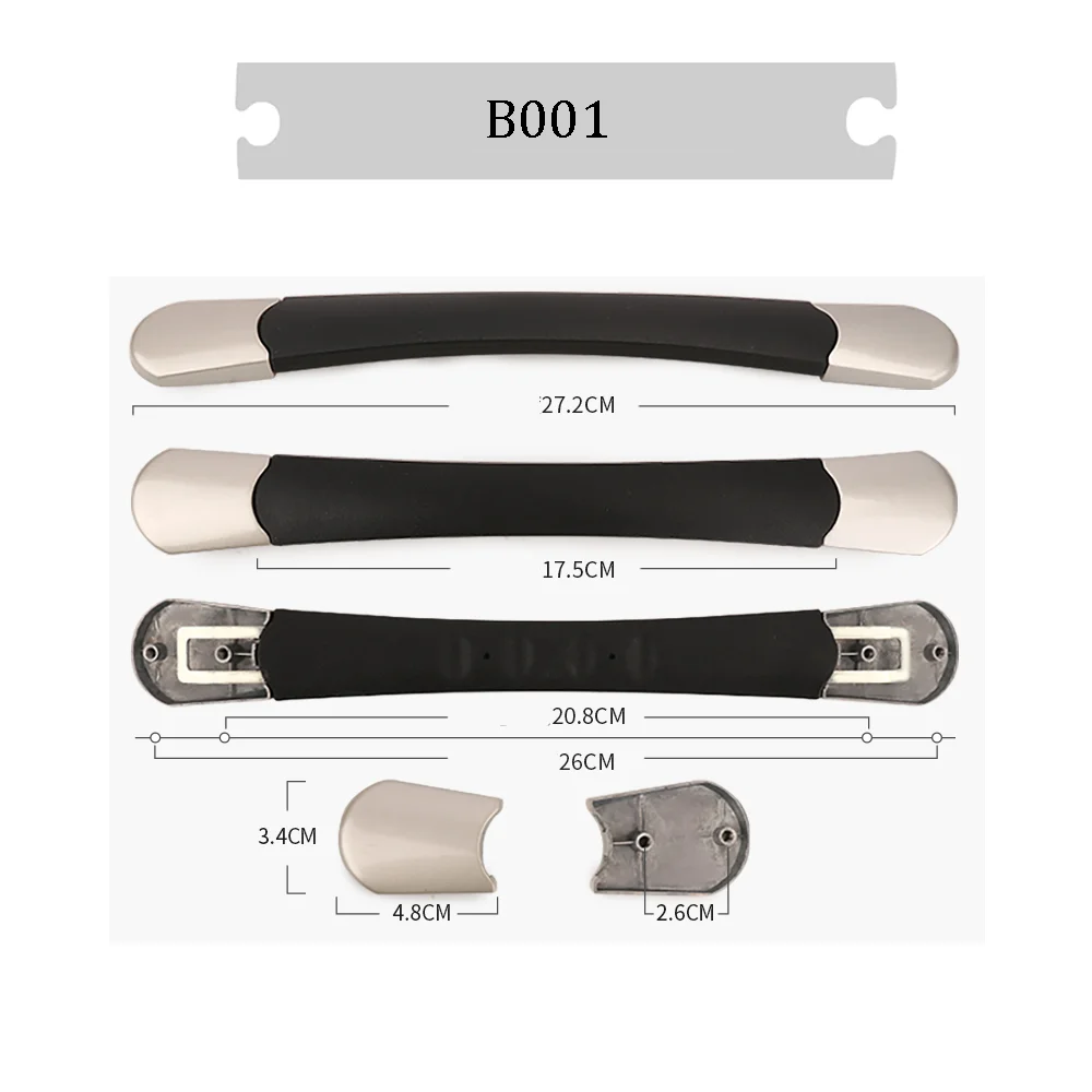 Luggage handle with integrated 1-liter dry bag attachment point, securing wet swimwear or shoes outside main compartment