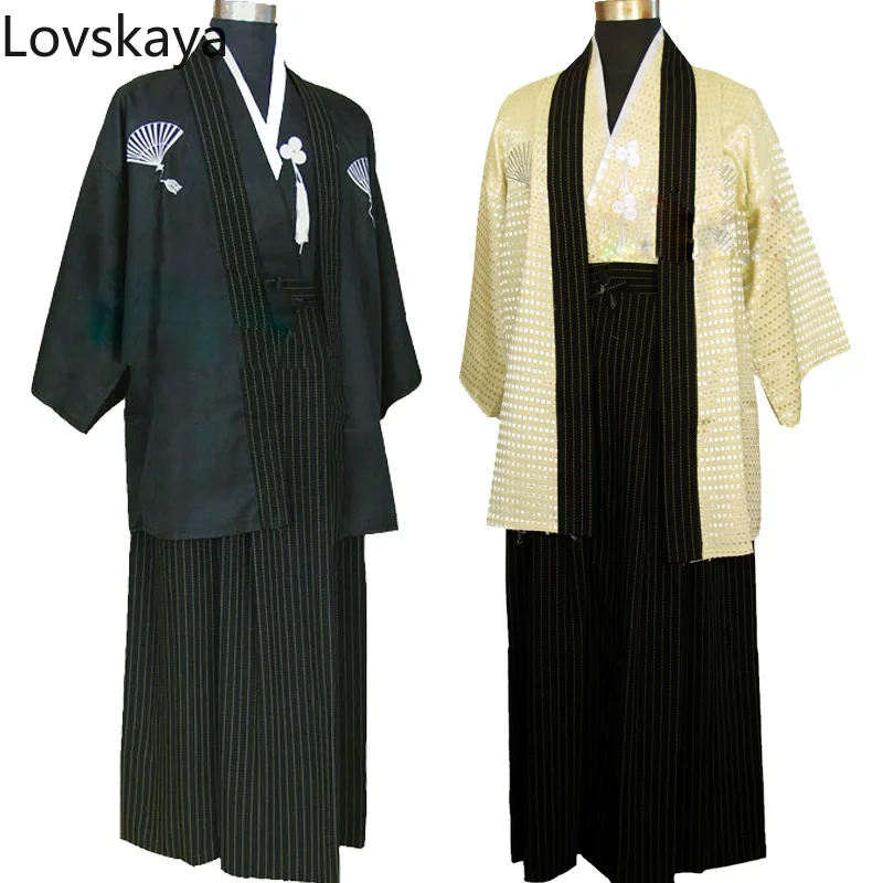 

Vintage Kimono Japones for Man Japanese Traditional Dress Male Stage Performance Dance Costumes