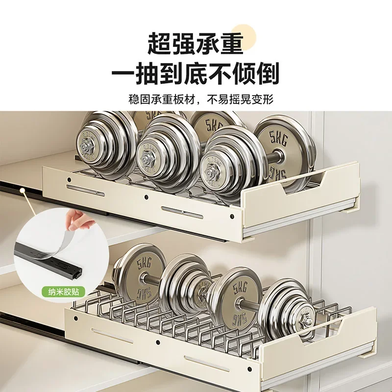 Pull Out Stainless Steel Dish Storage Rack, Kitchen Dish Storage Rack