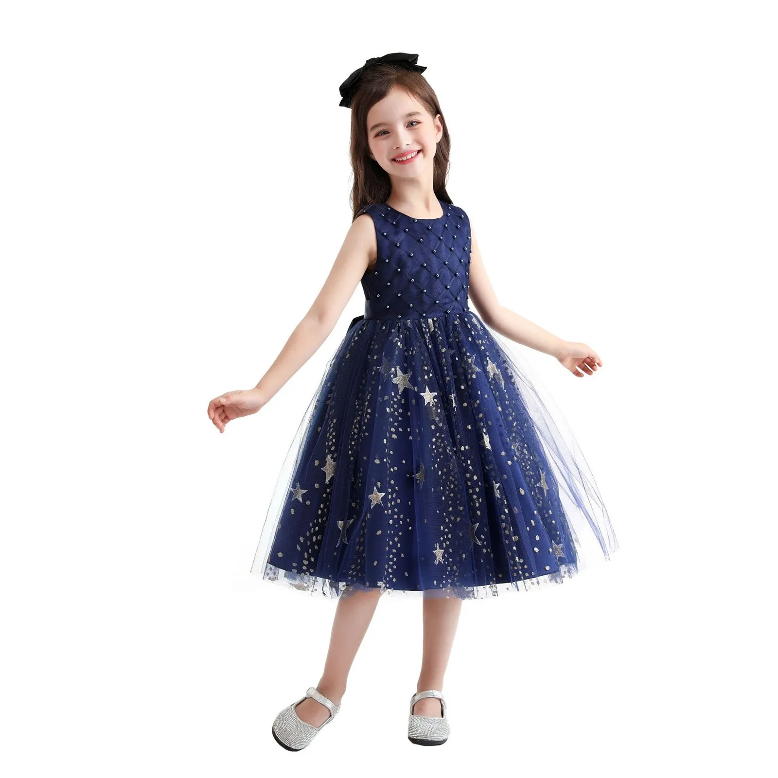 

Baby Girl Dress Girl Clothing Flower Sequins Dress For Christmas Halloween Brithday Party 2-12y Kid Girl Wedding Princess Dress