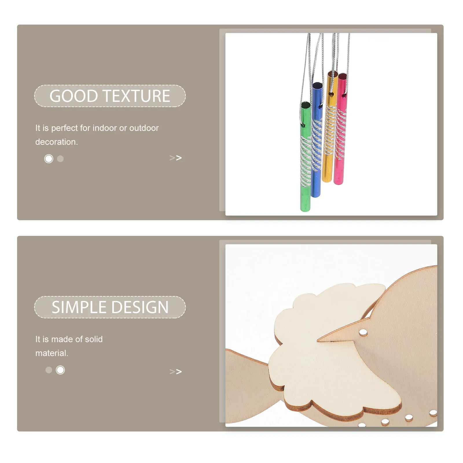 

1Set DIY Wind Chime Kit Bird Wind Bell Hanging Decoration for Home Garden Porch Indoor Outdoor Craft Making Art Supplies