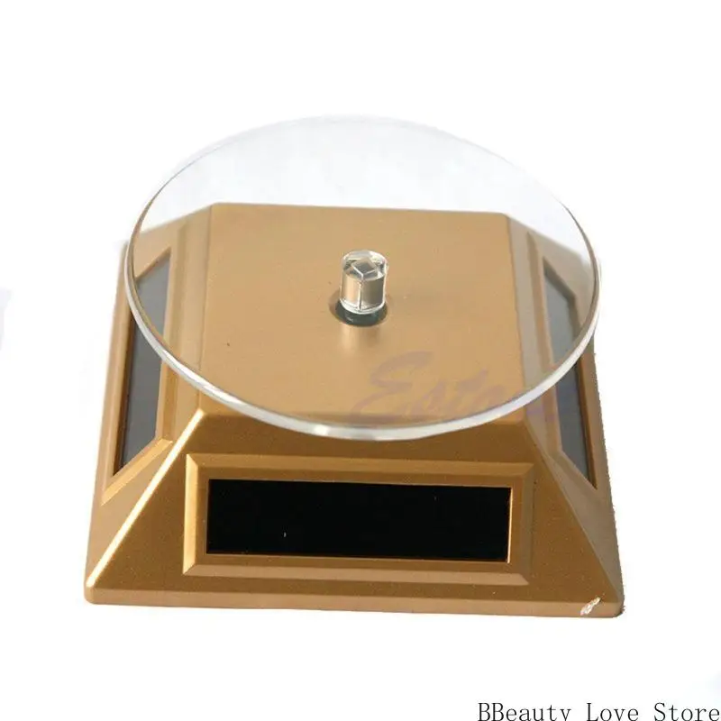 

360 Turntable Holder Solar Jewelry Stand Photography Product Show Multicolor