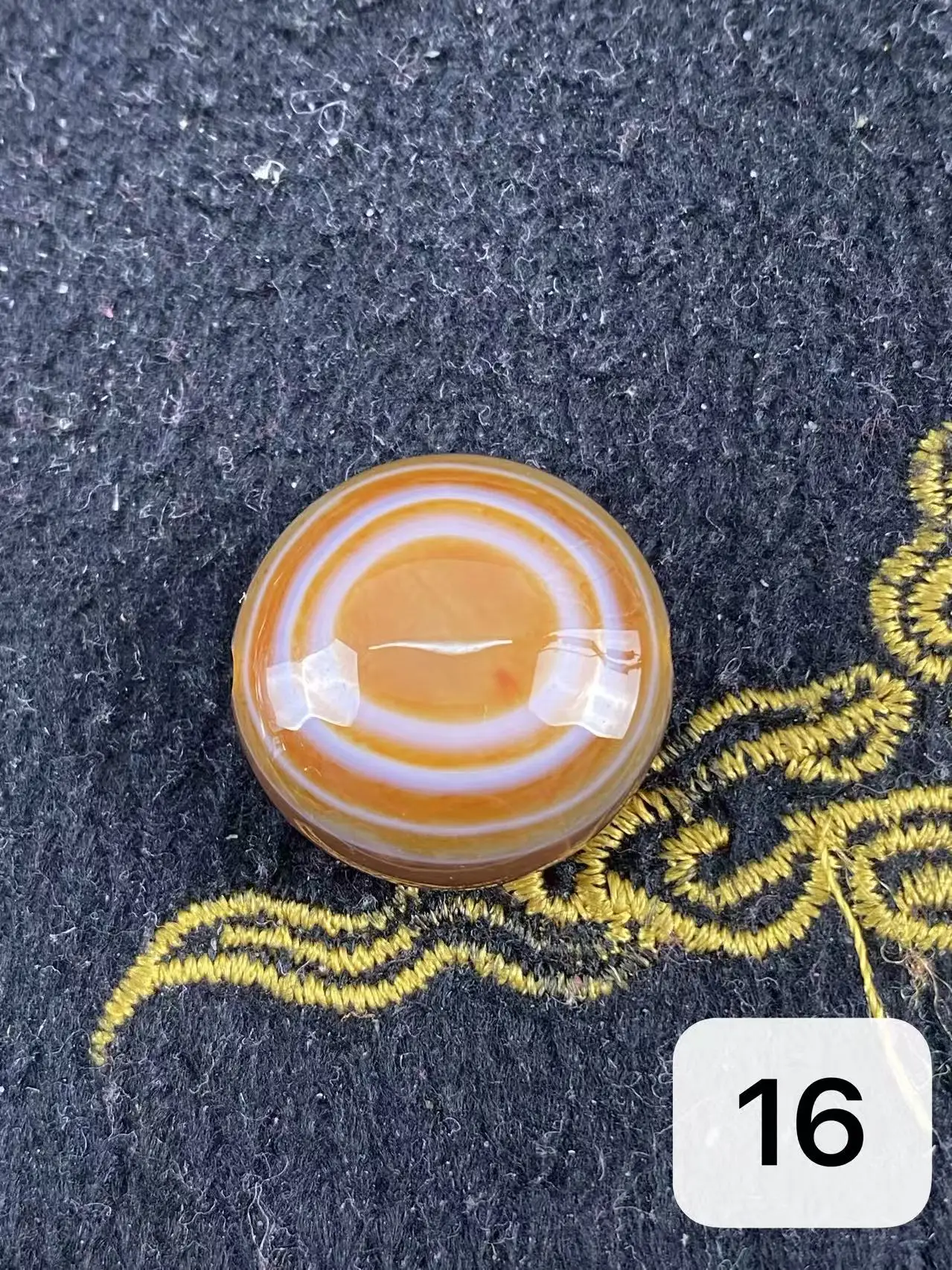1bag/lot Round Eye Pattern Agate Dzi Bead with Sheep Plate Bead, Weathered Patina, Tibetan Loose Beads for Bracelet and Necklace