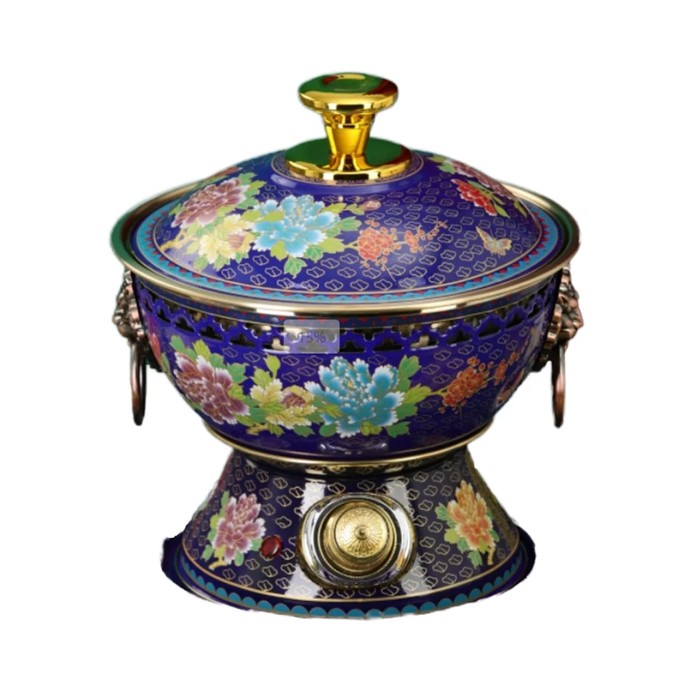 

Электрическая медная кастрюля для супа, маленькая, металлическая, с подключением к сети, из чистой меди