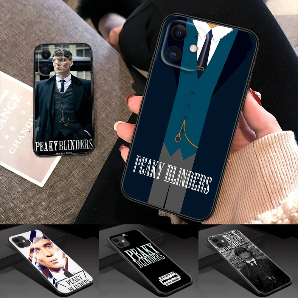 P-Peaky B-Blinders Shelby Soft Silicone Phone Case for iPhone 15 14 Plus 13 12 11 X XS XR Pro Max Mini 8 7 Plus