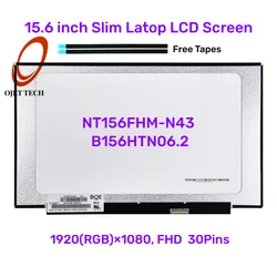 15.6 Slim Laptop LCD Screen NT156FHM-N43 B156HTN06.2 For Lenovo V15 G2 G3 ideapad 5-15 FHD1920x1080 LED Display Panel30 pin