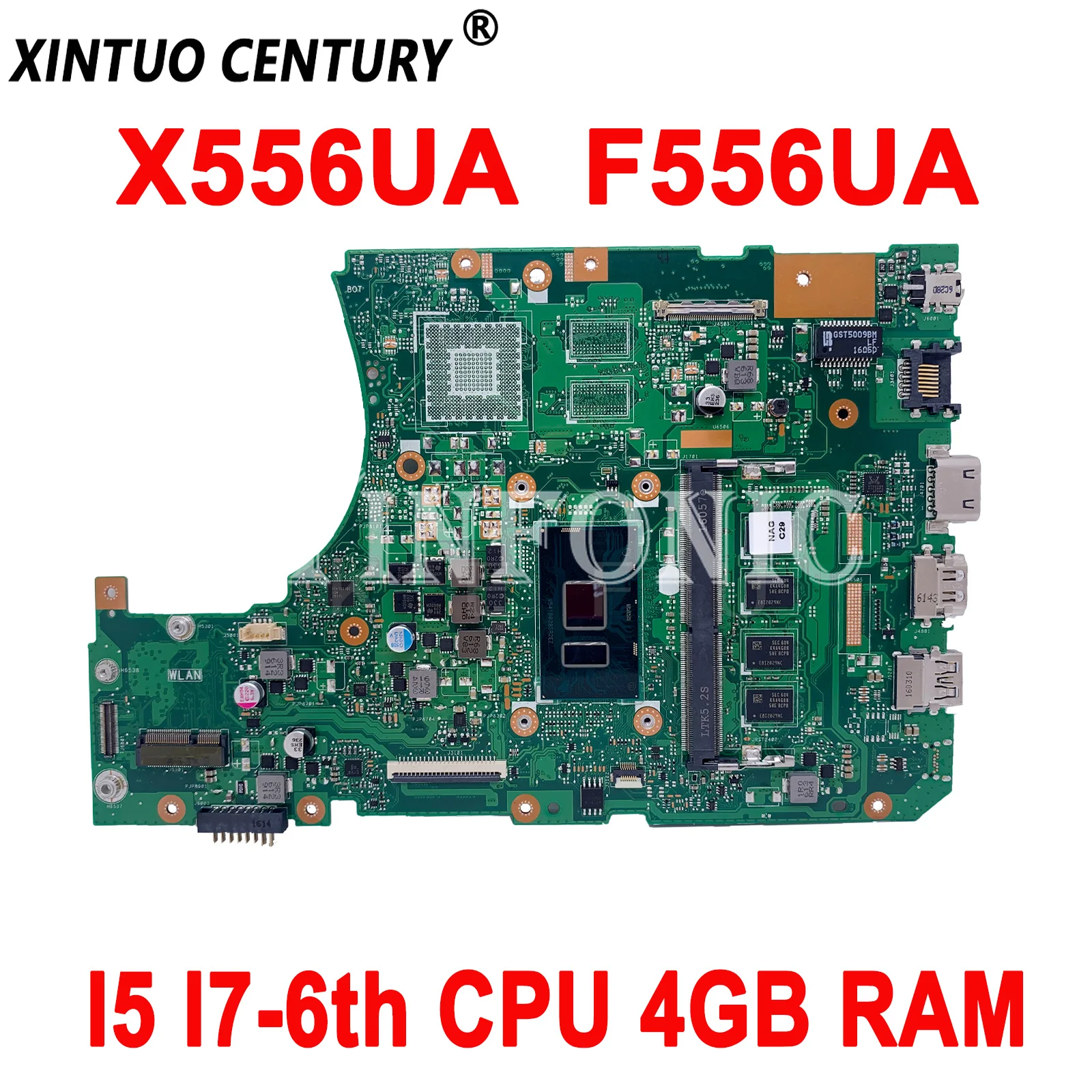 X556UA Original Motherboard For ASUS VivoBook F556UA X556UF X556UAM Laptop Motherboard With I5 I7-6th CPU 4GB RAM 100% Test Work