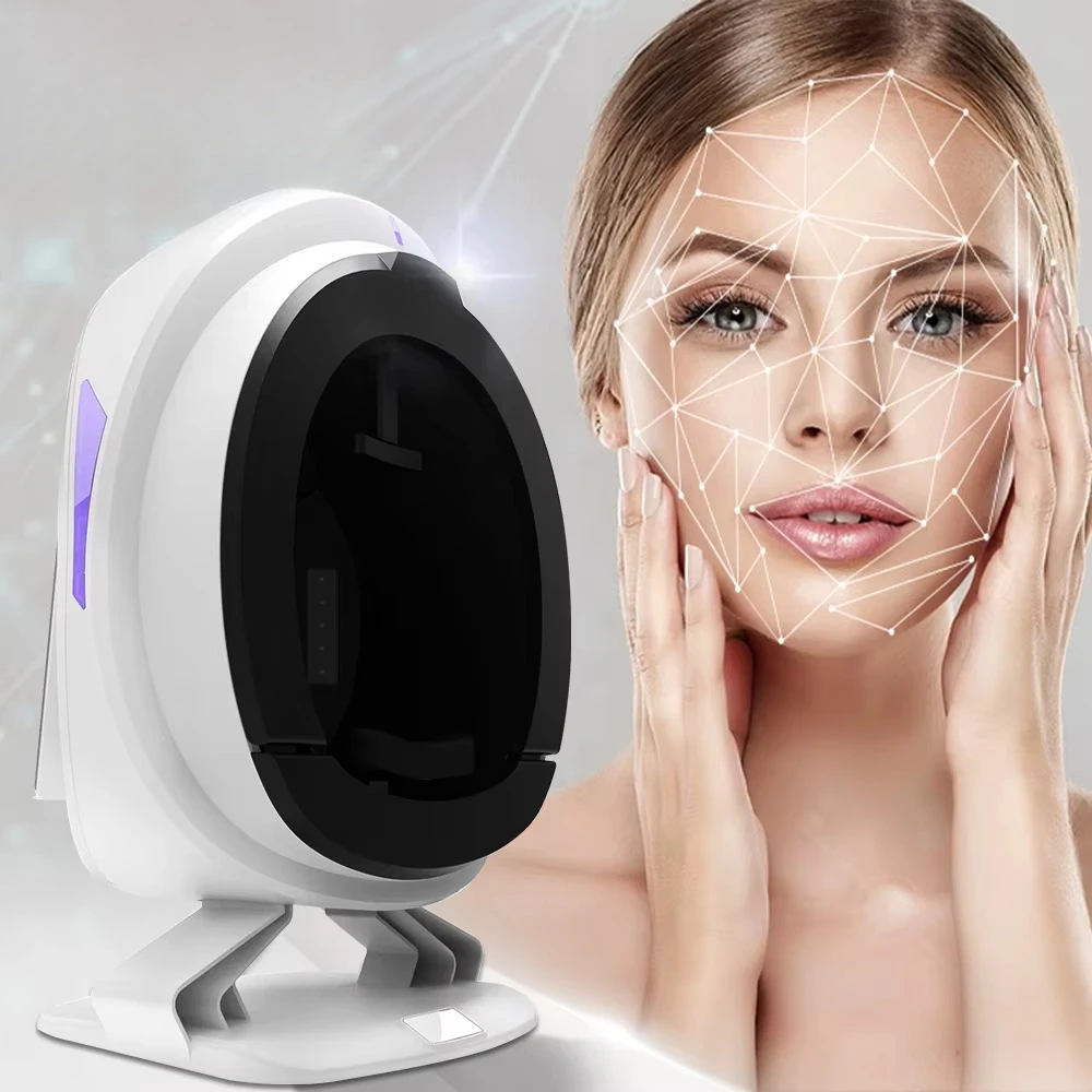 artificial intelligence skin analyzer firming and whitening face scanner for eye area in beauty center