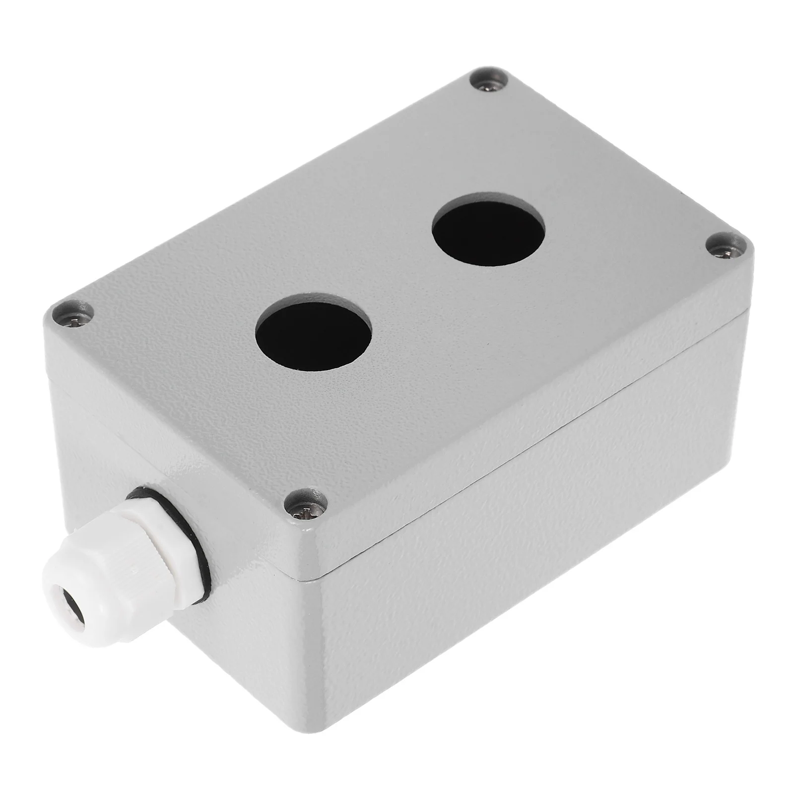 Aluminum Control Box Metal Emergency Stop Switch Push Button Station Electrical Project Button Control Case Durable