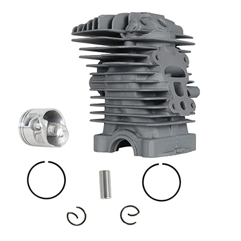 

High Performance Piston Kit Chainsaw Replacement As Shown 40mm Piston Kit Steel Construction Cylinder Liner Included