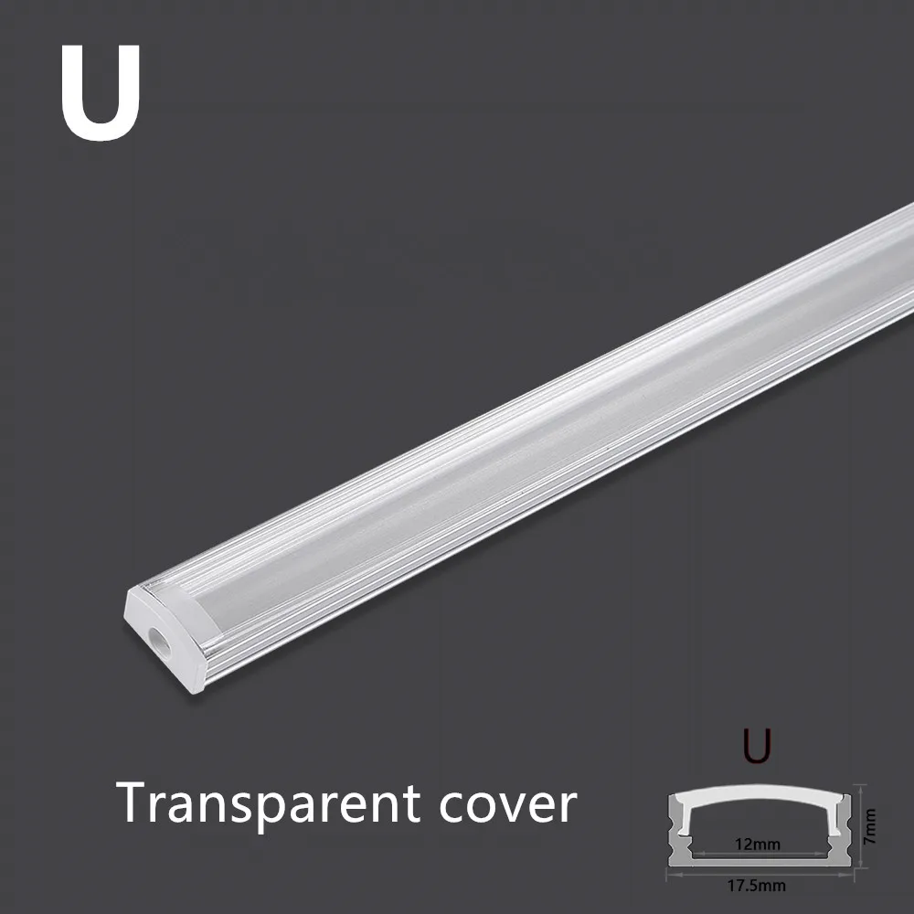 1-30 sztuk/partia perfil aluminio led narożny profil aluminiowy uchwyt kanałowy do taśmy LED Light Bar szafka lampa szafa kuchenna