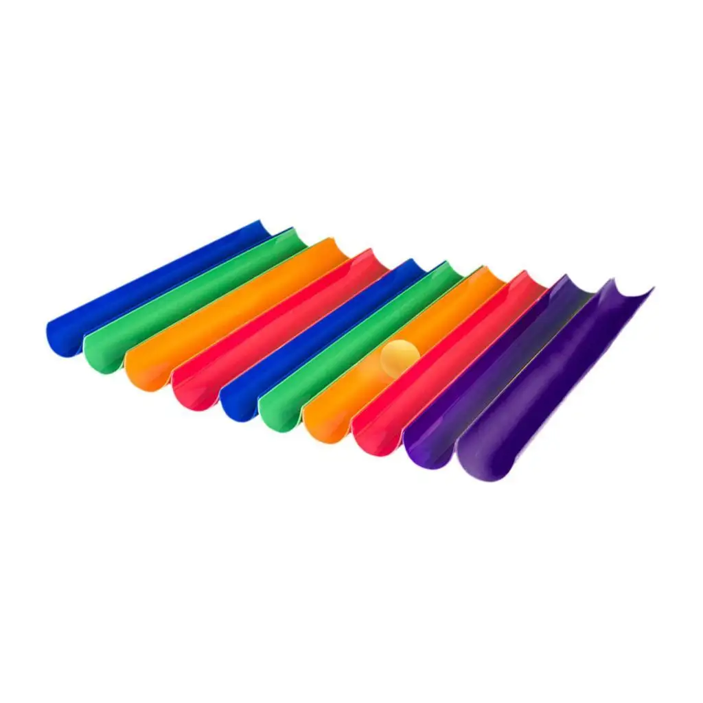 Pipeline Challenge Cooperation Training Toy for Team Building Activities Games Colorful Half Tubes Plastic Kit for Classroom