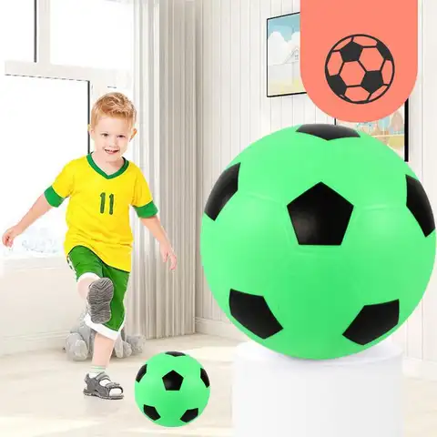 21cm Bouncing Mute Ball Toy Indoor Silent Basketball Baby Toy Silent Soft Soccer Ball Bounce Basketball Child Sports Games