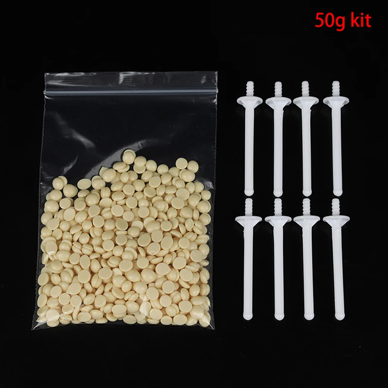 Portable Nose Wax Kit 50g for Men and Women Nail Waxing Hair Removal Wax Kit Nail Wax Cleaning Wax Kit Nose Clipper Beauty