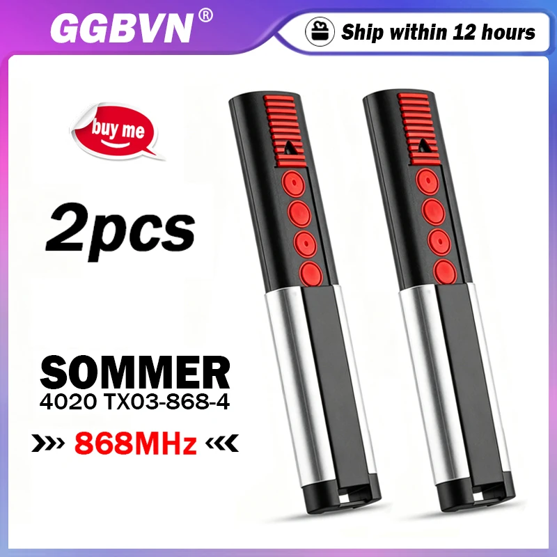 SOMMER 4020 TX03-868-4 4026 TX03-868-2 4031 TX08-868-4 4035 4025 4021 4011 Garage / Gate Remote Control 868MHz Rolling Code