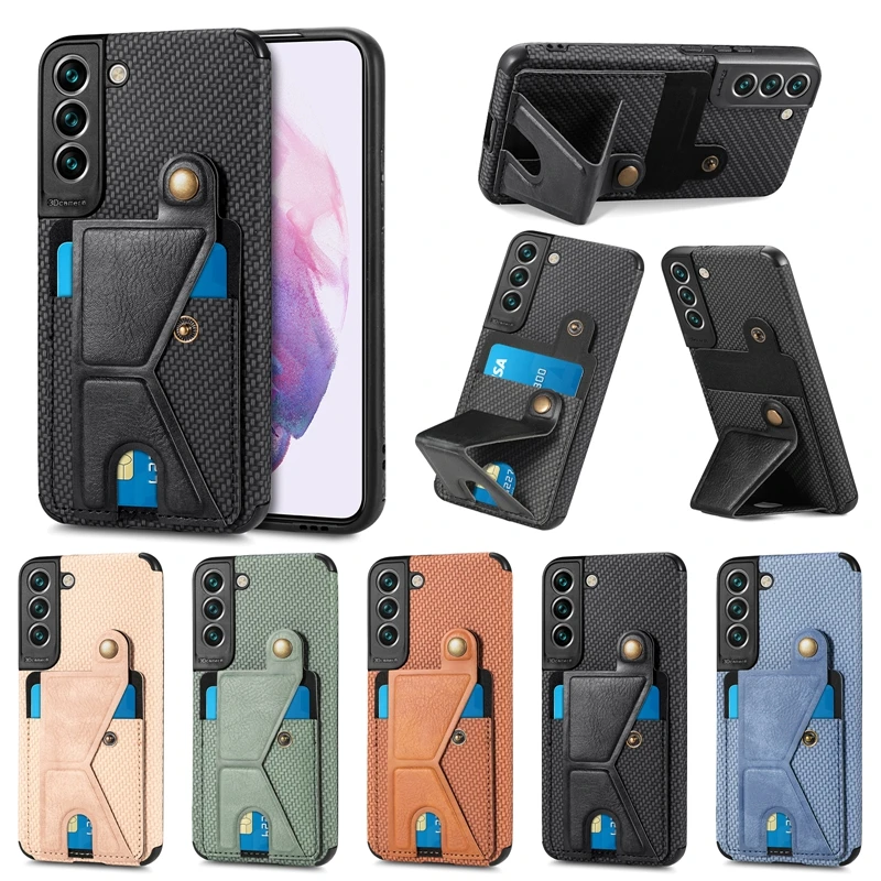 10PCS Lattice Phone Cover with Card Slot Bracket Holder for Samsung Galaxy A25 A24 A05 A05S A13 A82 A73 A72 A70 A41 A31 F62 M62