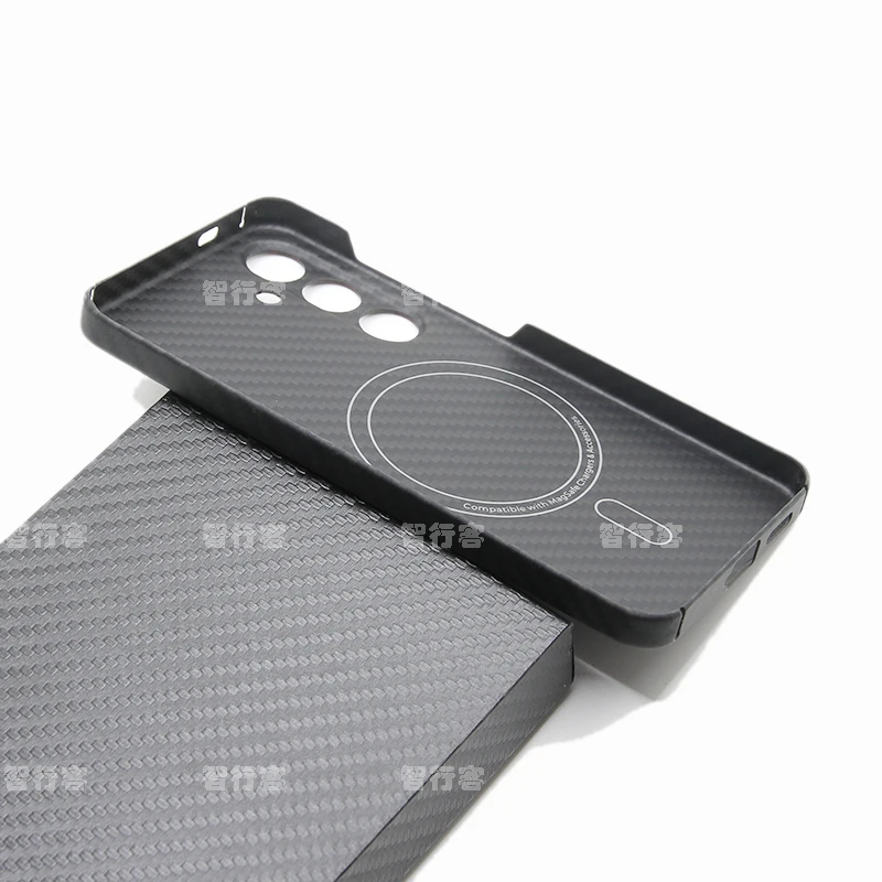 ZXKE True fiber Case For Samsung Galaxy S24 S24Plus Embedded Iron Sheet Magnetic Car Support Magsafe Aramid Fiber Shell