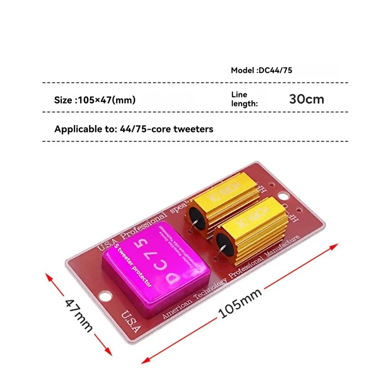 B04C-Anti-Burn High Frequency Speaker Protection Board Professional Bass Protector Crossover Tweeter Protection Board
