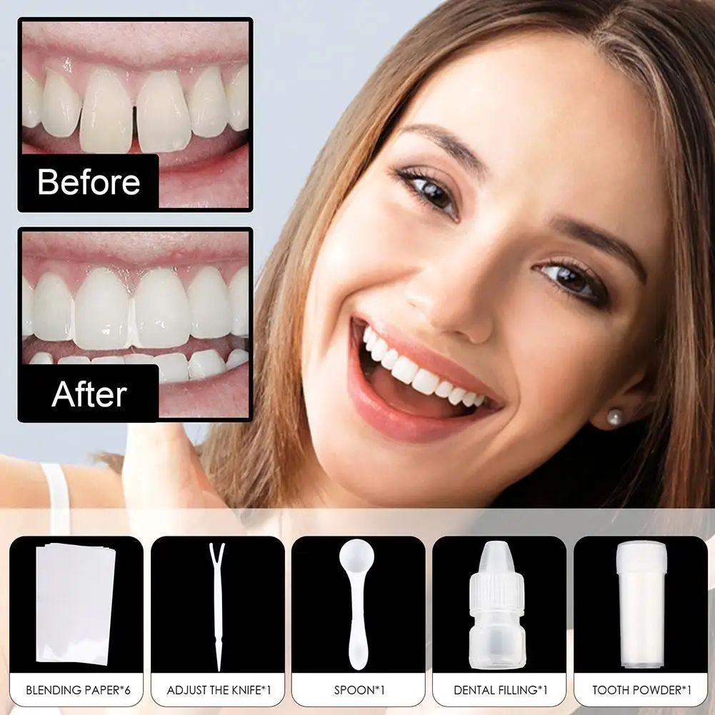 Shapeable Teeth Glue Set Party Makeup Temporary Filling Denture Modification Cavity Filling Tooth C7J5