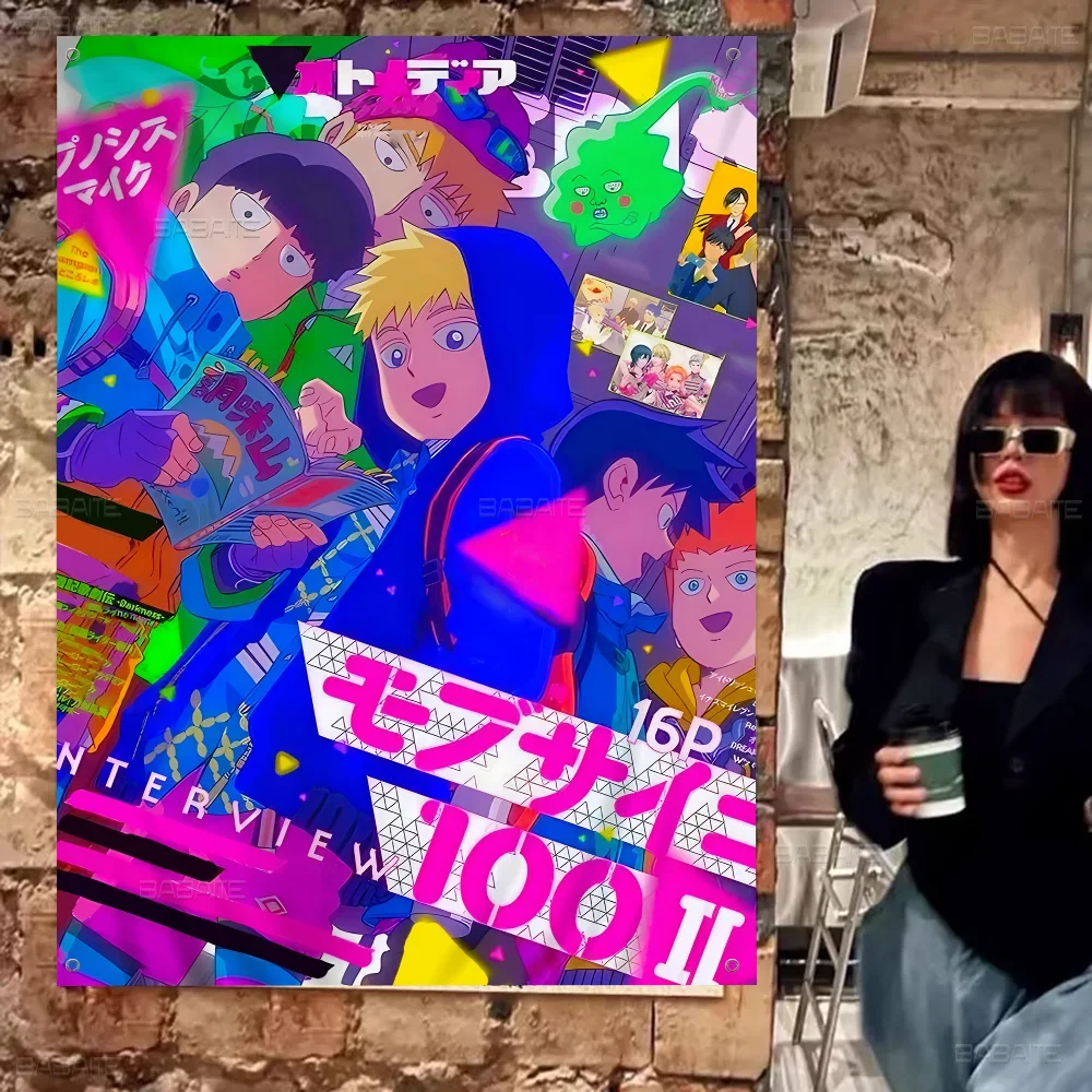 

Аниме Mob Psycho 100 фильм семейные встречи уличная атмосфера флаги украшения для кемпинга баннеры