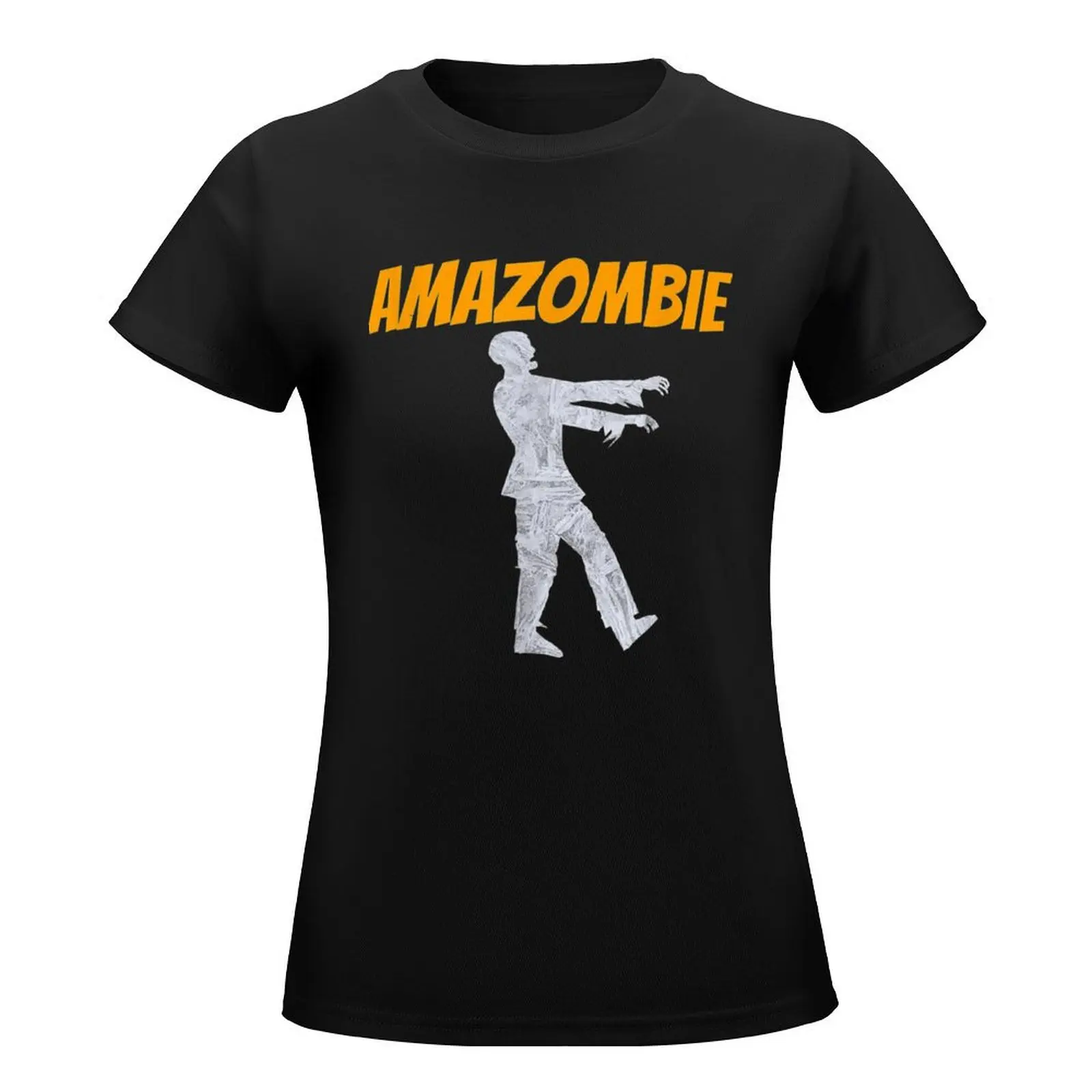 Amazombie Coworker Gift Associate Warehouse Zombie . T-Shirt plus size tops oversized western t shirts for Women