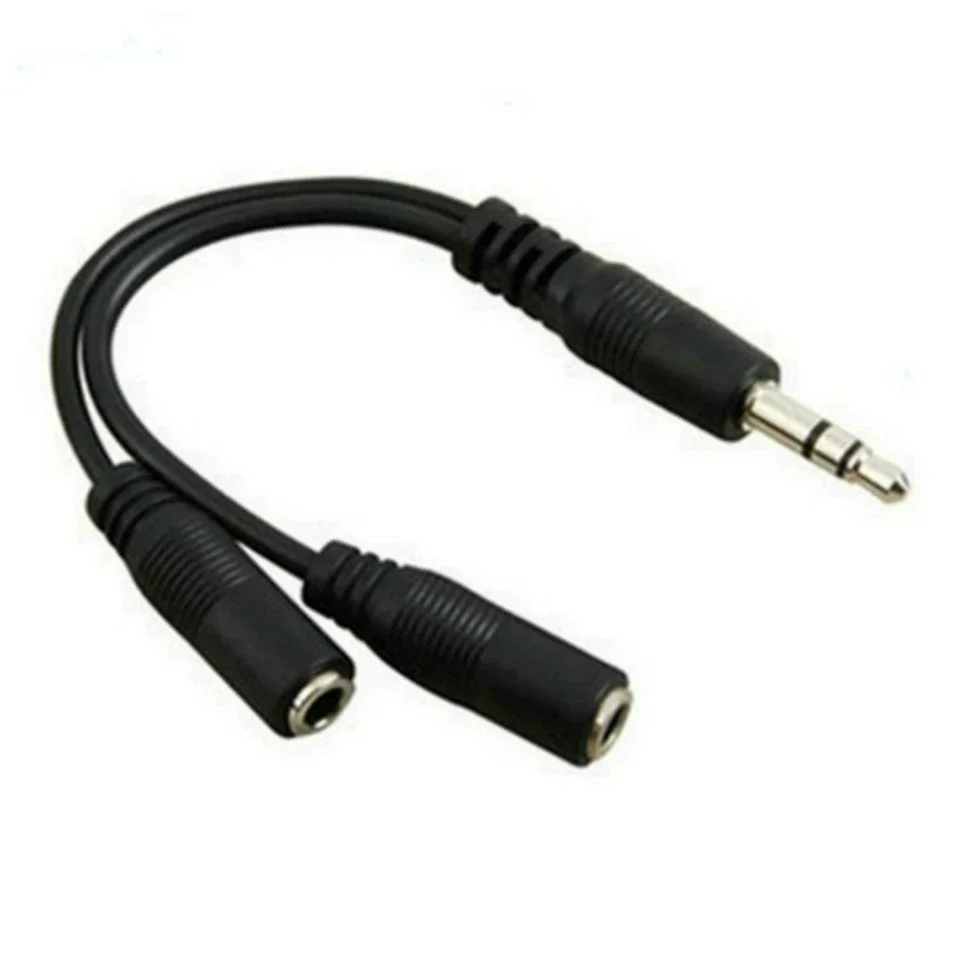 

1000pcs 3 5mm Audio Extension Cord 3.5 mm Jack Splitter Speaker Cable Headphone Adapter Aux Male to Dual Female for Computer