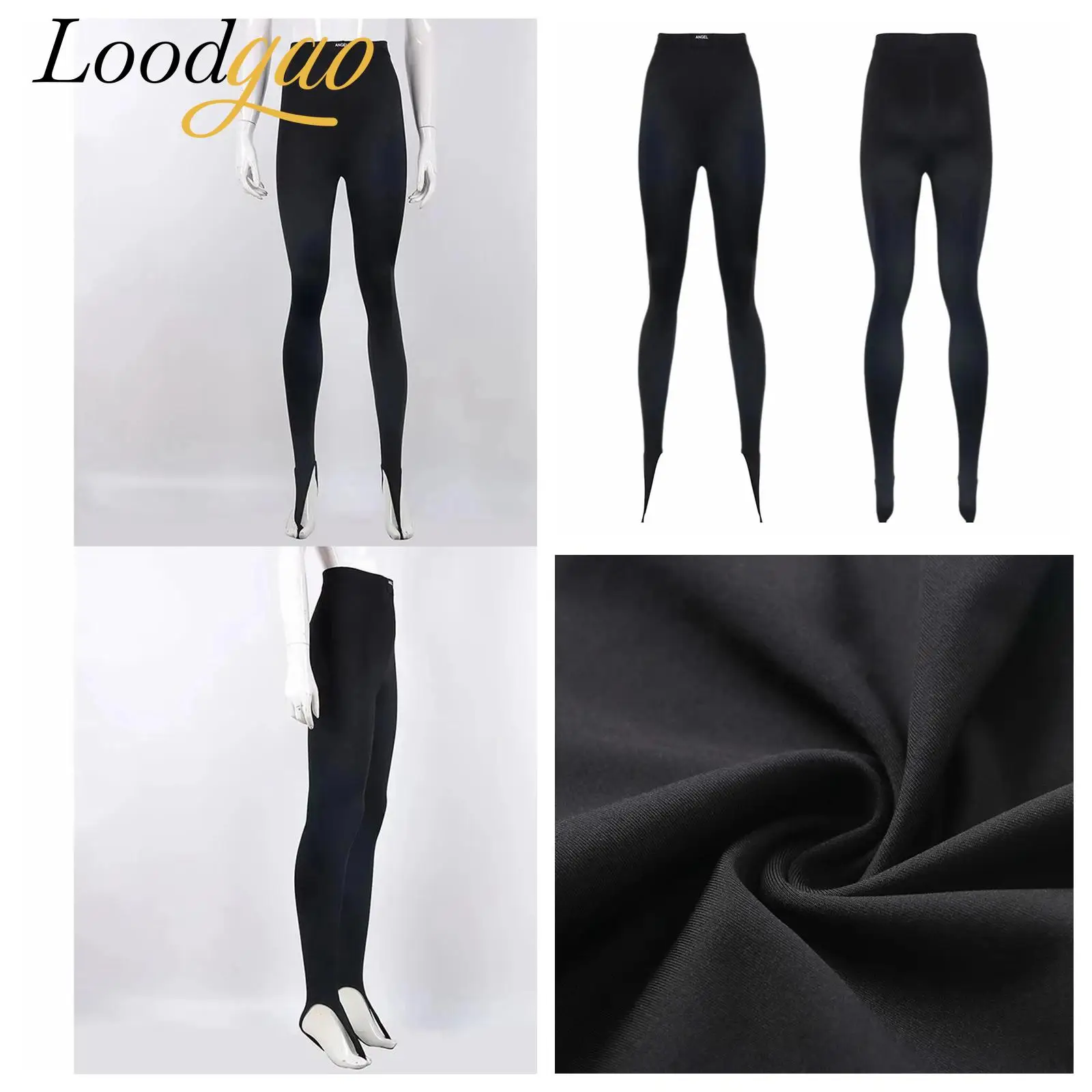 Women Fitness Leggings Sportwear High Waist Women's Clothing Stirrup Yoga Pants Stretchy Sport Exercise Pants Skinny Leggings