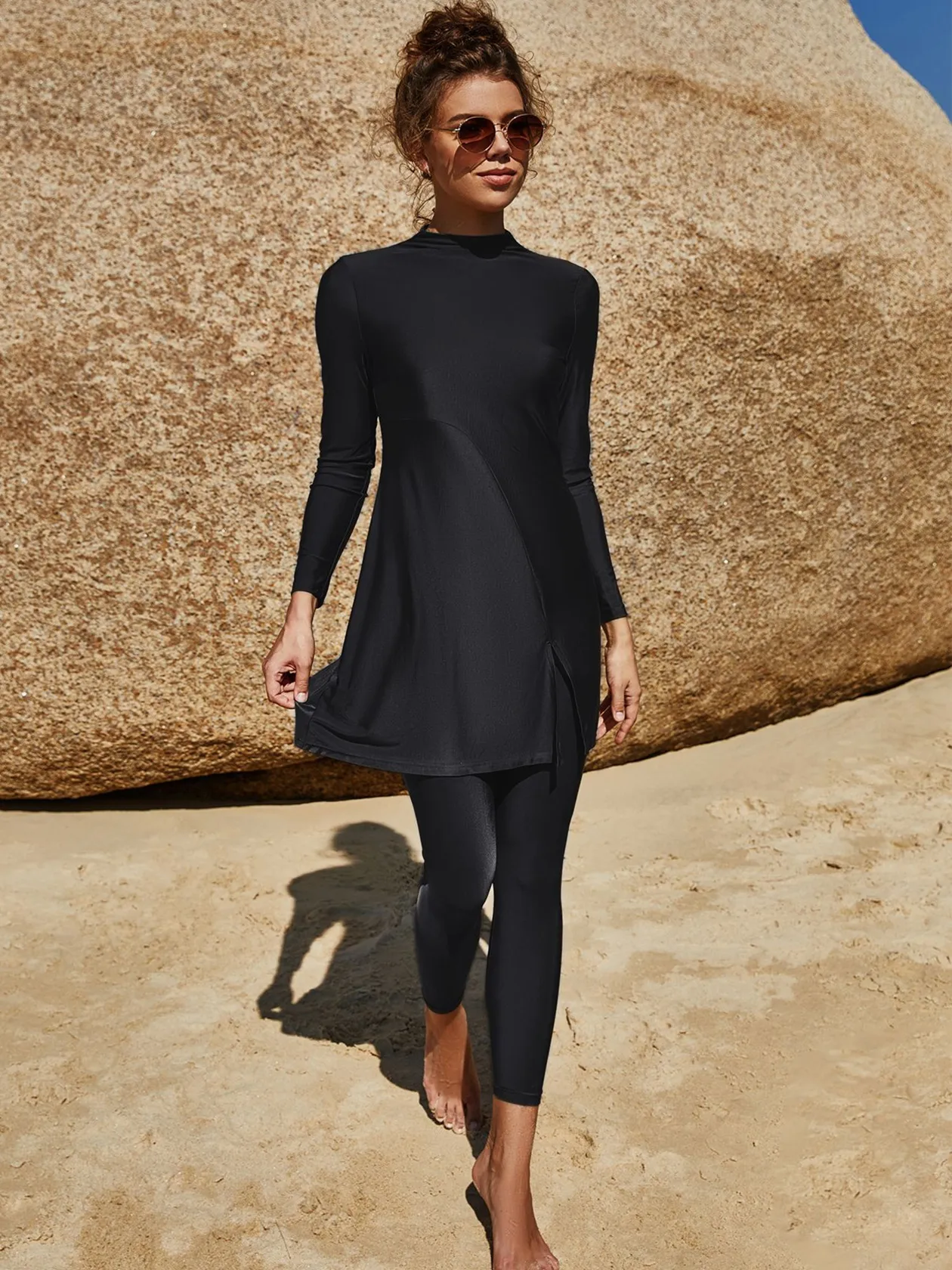 Burkini Muslim Swimwear 2023 Women Modest Full Swimsuit Long Sleeve Swimming Suit Islamic Clothing Abaya Long Dress Beachwear