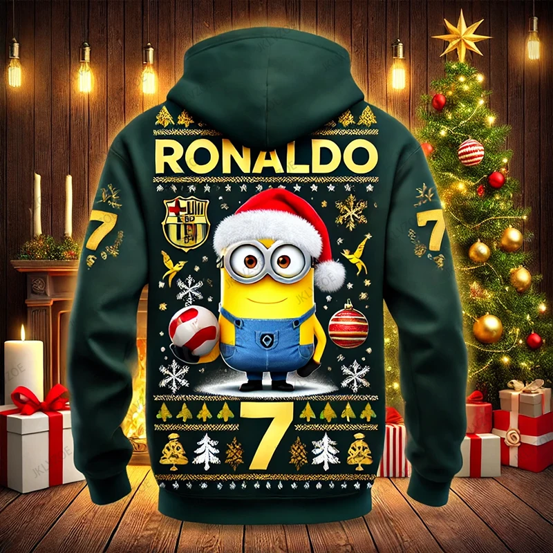 Christmas New Arriavl CHATGPT Designed Sports O-neck Long Sleeve Minions Ronaldo 7 Hoodies Oversized Sweatshirts Men Women Tops