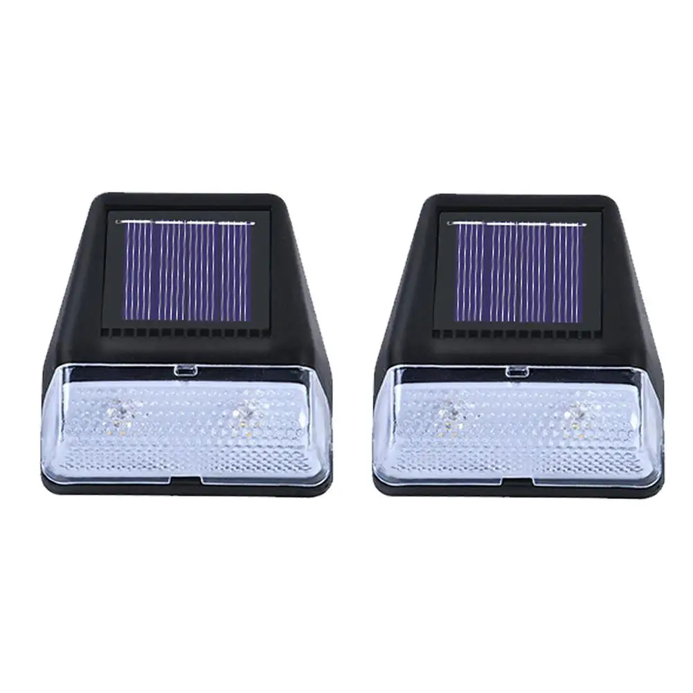 โคมไฟ LED ติดผนังพลังงานแสงอาทิตย์1ชิ้น, โคมไฟกลางแจ้งระบบเหนี่ยวนำสำหรับตกแต่งบันไดสวนที่สว่างไสว R9n4สนามตอนกลางคืนกันฝน