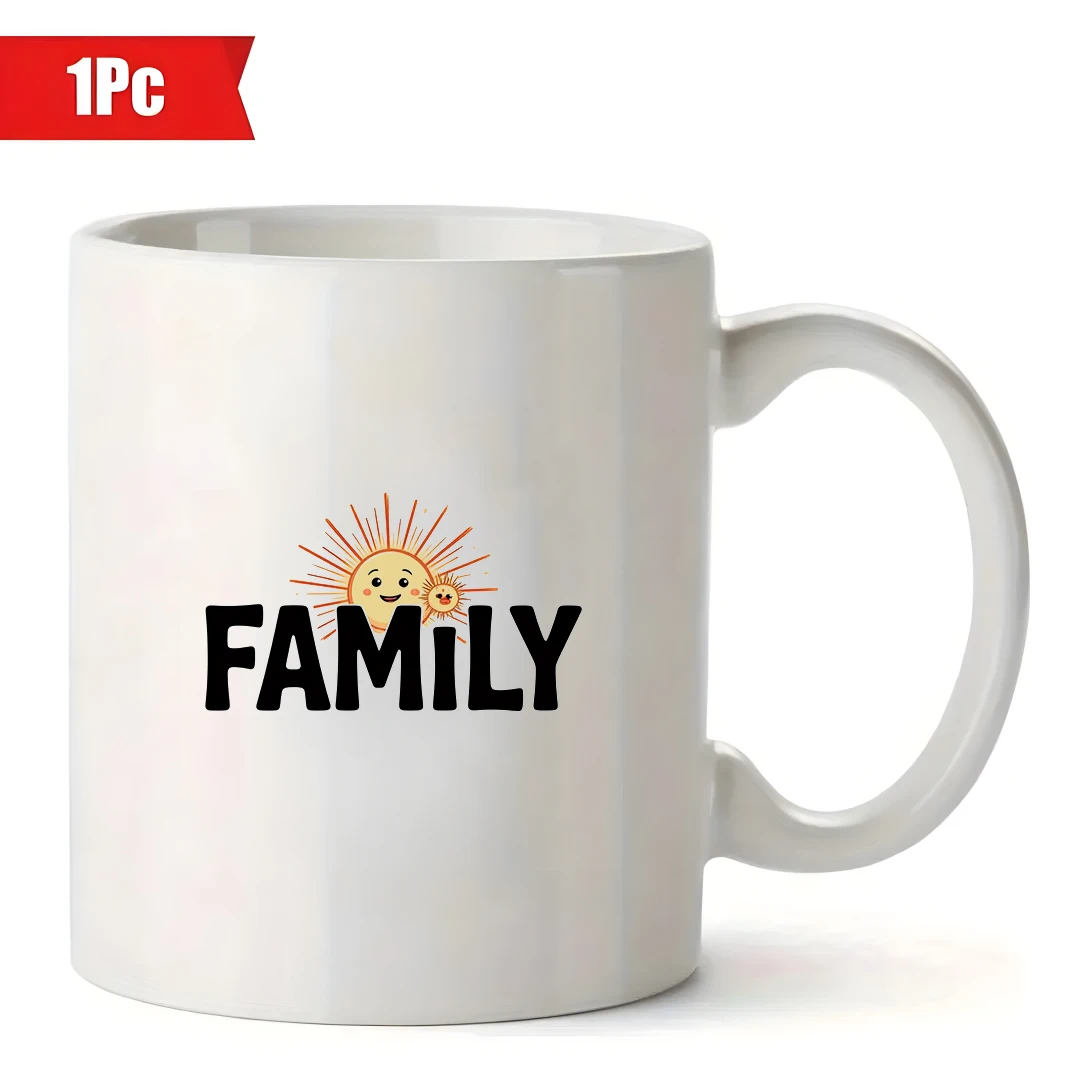 كوب سعة 11 أونصة + كوب عائلي مريح + كوب كارتون صن + كوب مشروبات باردة وساخنة للأطفال - هدية عيد الميلاد للمنزل والمكتب #2