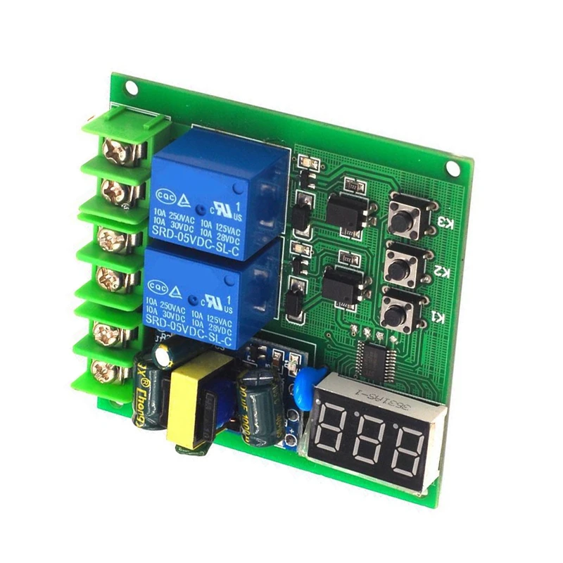 220V Dual Relay Control Board Delay Switch Modul Zeitverzögerungsrelais