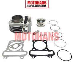 HM15120352 GY6 120CC 52MM BIG BORE CYLINDER AND CONVEX PISTON KIT 13MM PIN SCOOTER ENGINE PARTS FOR 139QMB CHINESE SCOOTERS ATV