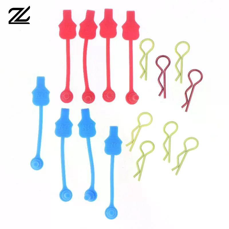 4Pcs For 1/10 1/8 Scale RC Model Car Arrma Granite Kraton 6s Upgrade Parts Silicone Body Clips Retainer