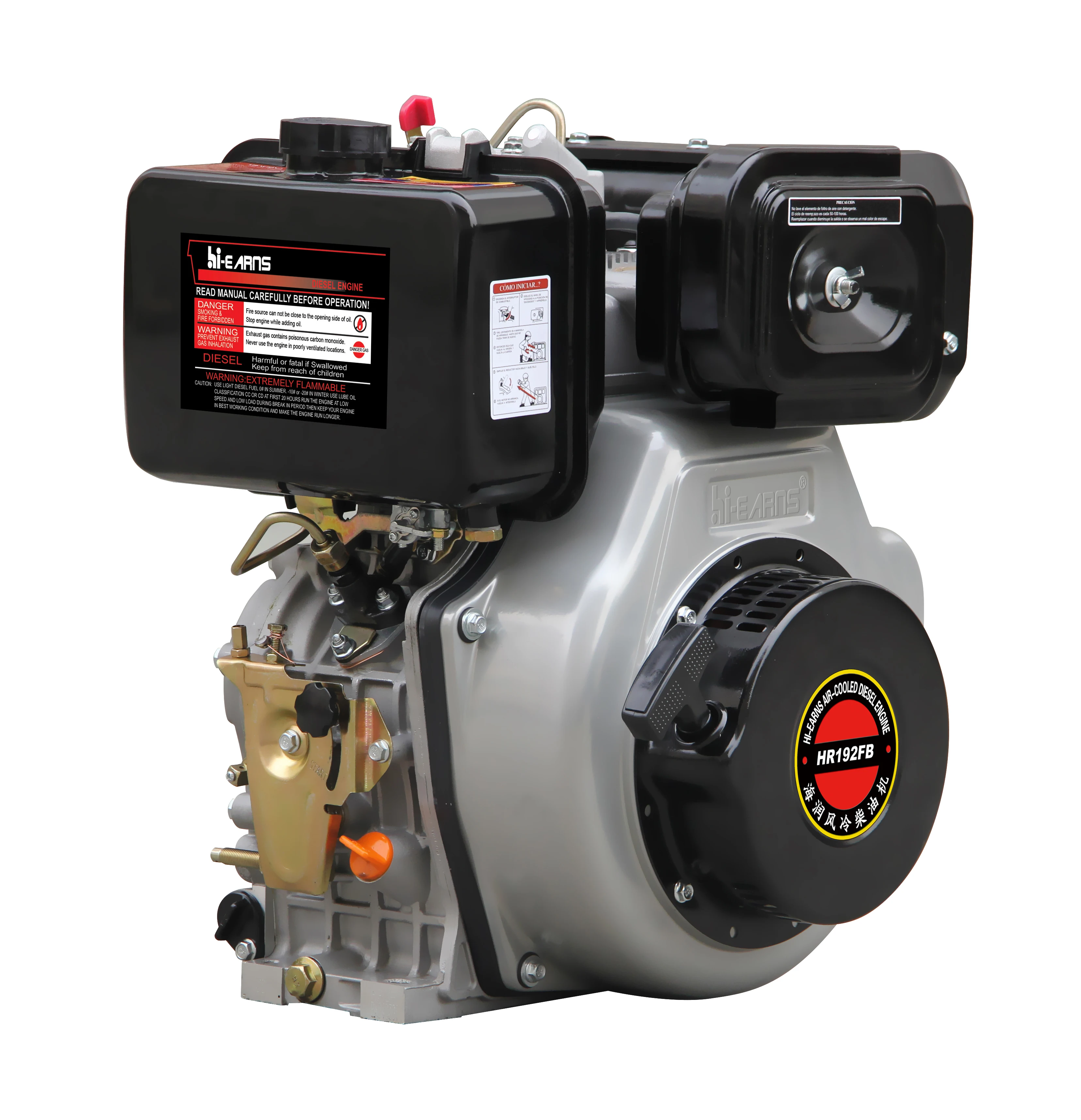 

Hiearns HR192FB 13h·p single cylinder electric air cooled die·sel engine