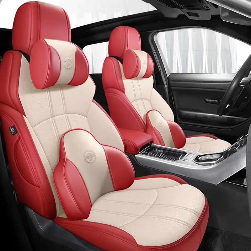 Custom Fit Car Seat Cover Accessories 360 Degree For Volkswagen VW Polo 2019-2023 High Quality Leather 5 Seats Full Set