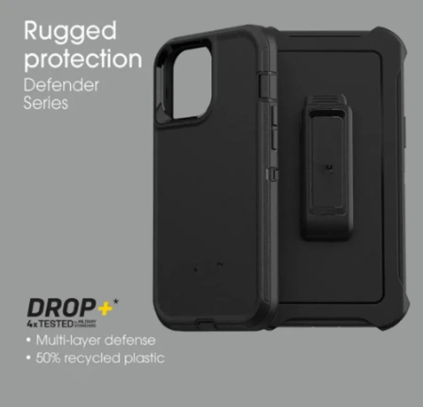 

Defender Series Box para iPhone, Case com Clip, Tipo Mecânico, iPhone 11, 12, 13 Pro Max, 14 15 16Pro Max, Pacote