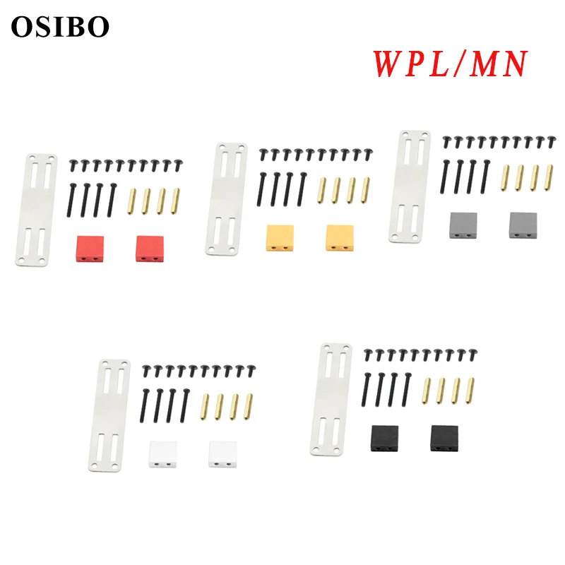 Metal Servo mocowanie stałe zestaw wsporników do WPL B14 B16 B36 C24 C34 4WD 1/16 mln 1/12 D90 D99S zdalnie sterowana ciężarówka części do