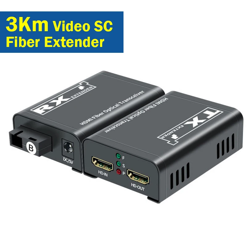 1080P HDMI الألياف موسع على SC كابل الألياف الضوئية 3 كجم HDMI إلى الألياف البصرية موسع جهاز الإرسال والاستقبال محول إرسال الفيديو