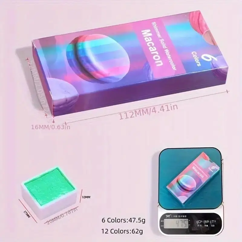 Solide Aquarell Pigment Set Pigment Perlglanz Metall Pigment Für Malerei Macaron Farbe Vintage Farbe Candy Farbe Liefert