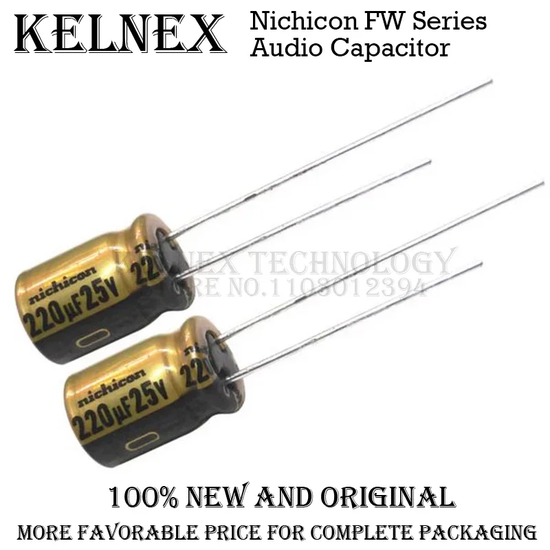 10pcs NICHICON FW Series Electrolytic Capacitors HIFI Audio Capacitor 6.3V 16V 25V 35V 50V 63V 100V 1UF 10UF 220UF 330UF 470UF