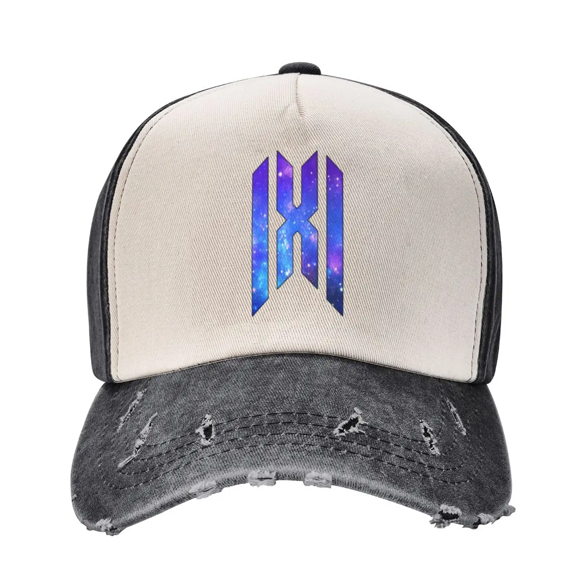 Monsta x logo (blue galaxy) classic t shirt Baseball Cap New In Hat Snap Back Hat Golf Women Men's