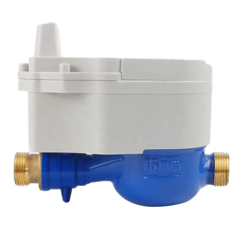 Wireless Smart LoRaWAN Water Meter 868MHz IP68 Rated Plastic & Brass Construction OEM Customizable 1200M Transmission Distance