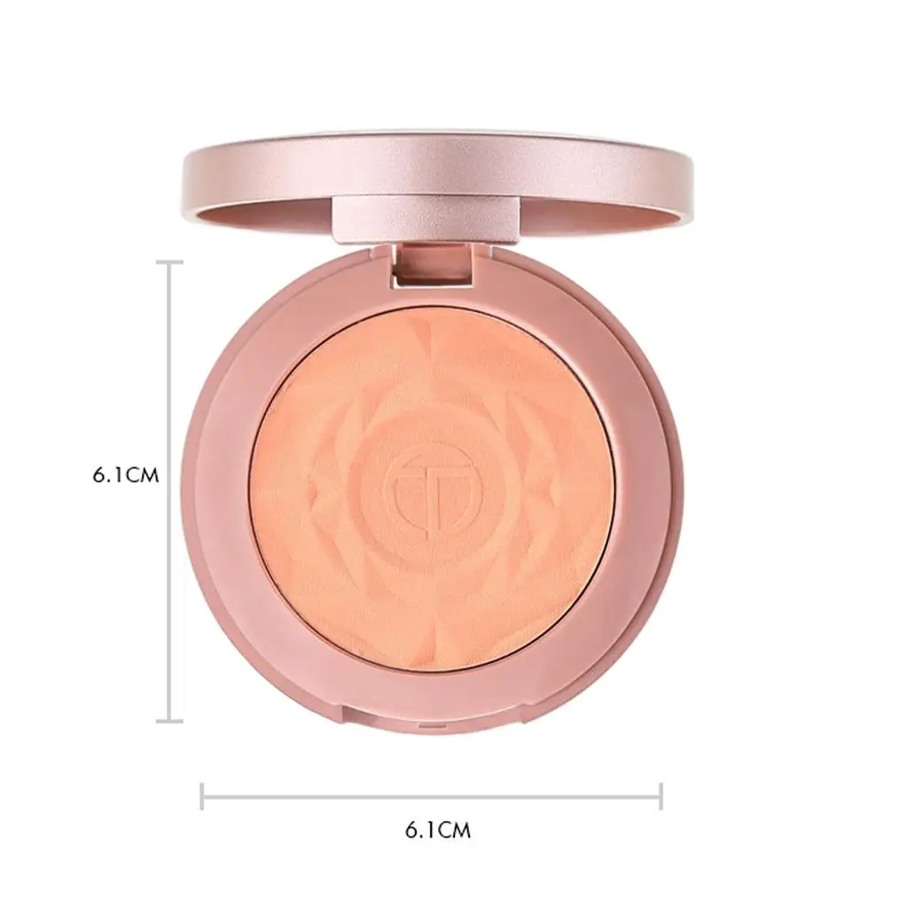 بودرة جل خفيفة الوزن للوجه، كريم روج غير لامع يدوم طويلاً مع فرشاة مرآة للمكياج النسائي #3