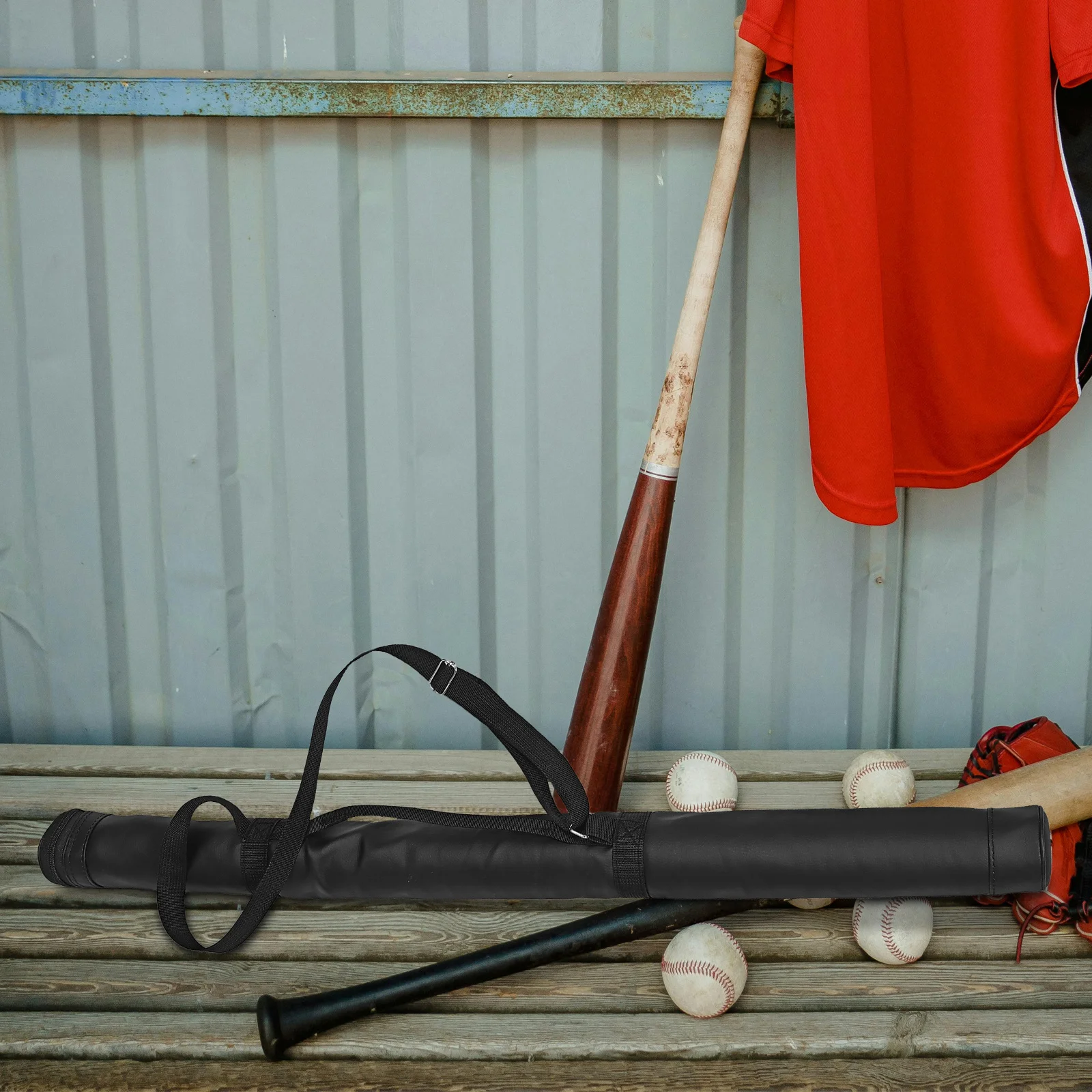

Baseball Bag Multi-Functional Organizer Portable Bat Stick Holder Large Capacity Softball Bat Storage Pouch Adjustable Shoulder