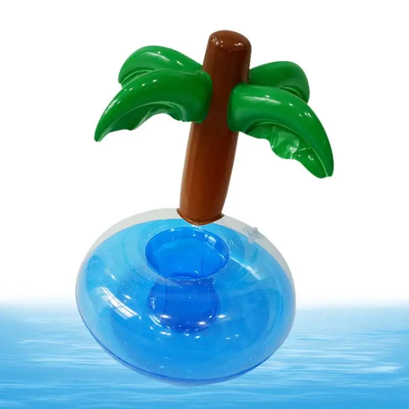 Inflatable Drink Holder Cute Reusable Pool Floaties Lightweight Portable Drink Floats Pool Accessories Fun for Children Boys